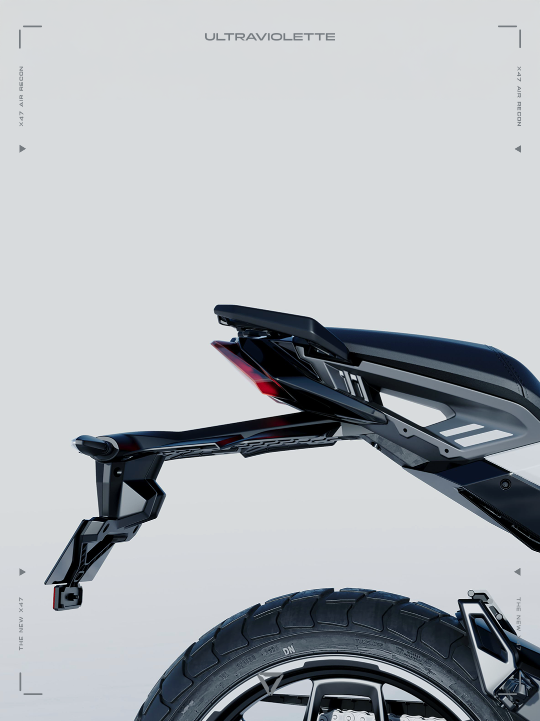 Ultraviolette X47 Airstrike — Tail & Pillion Grab Rail