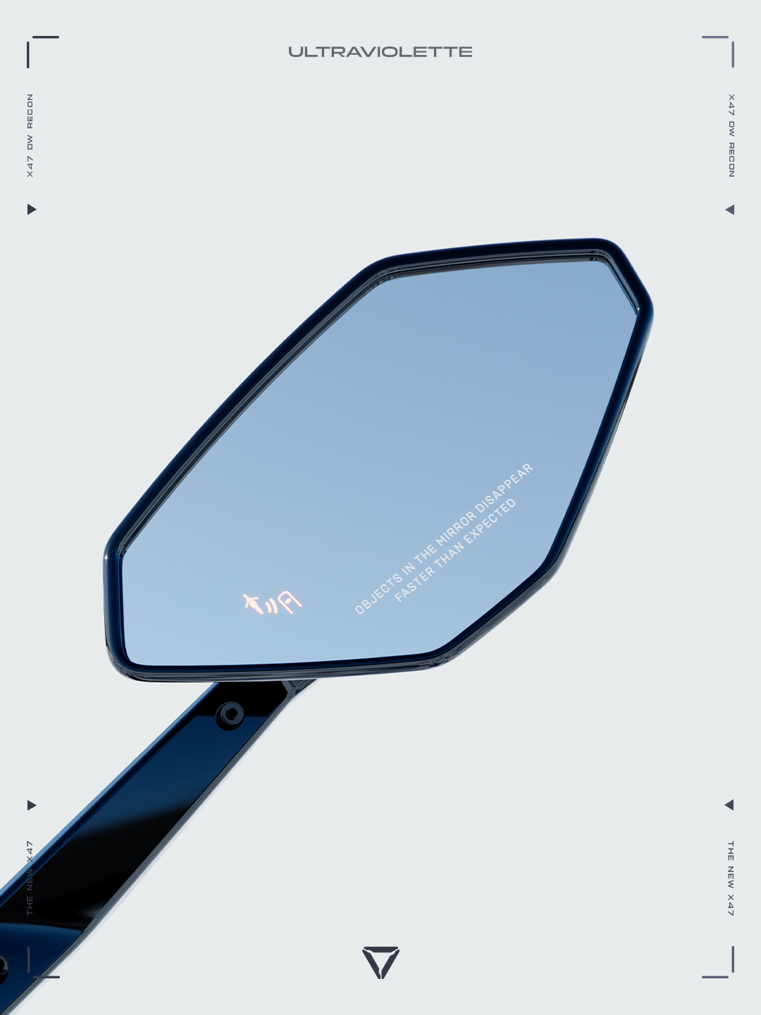 Ultraviolette X47 Desert Wing — Smart Mirror
