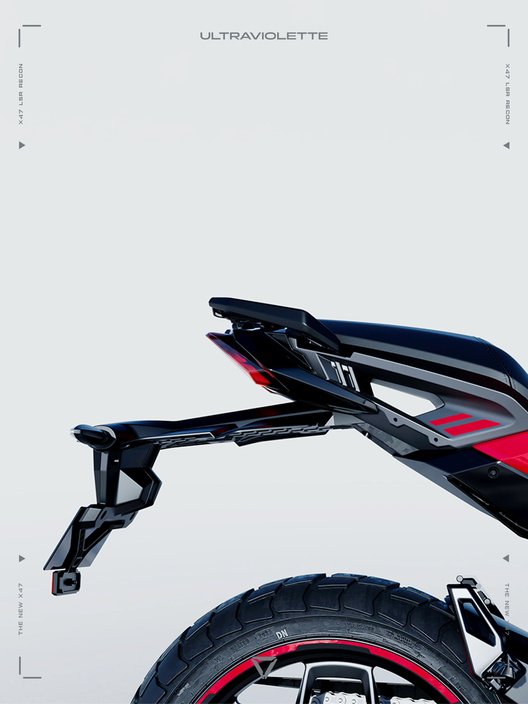 Ultraviolette X47 Laser — Tail & Pillion Grab Rail