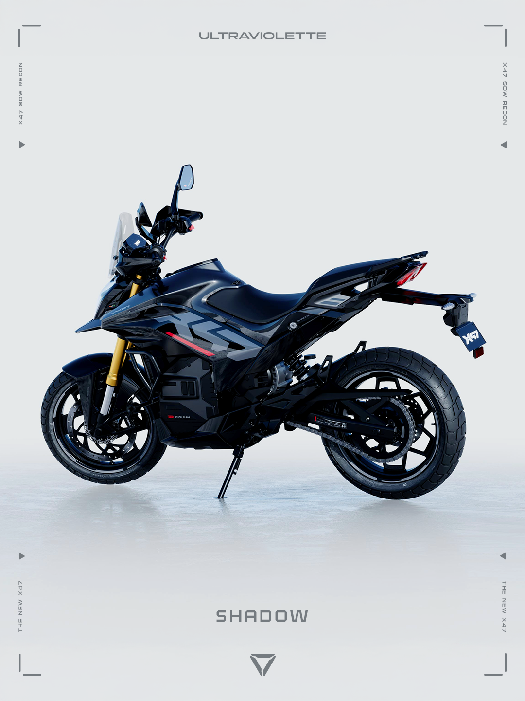 Ultraviolette X47 Shadow — Rear Three-Quarter
